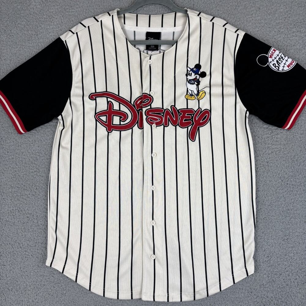 Mickey Mouse Disney BoxLunch Exclusive #28 Baseball Jersey Unisex Mens SM Stripe